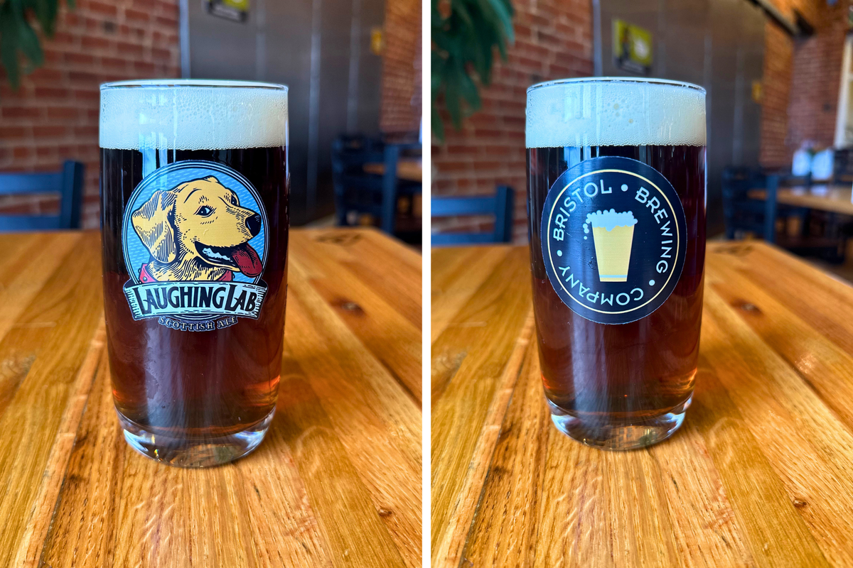 Laughing Lab Beer Glass Bristol Brewing