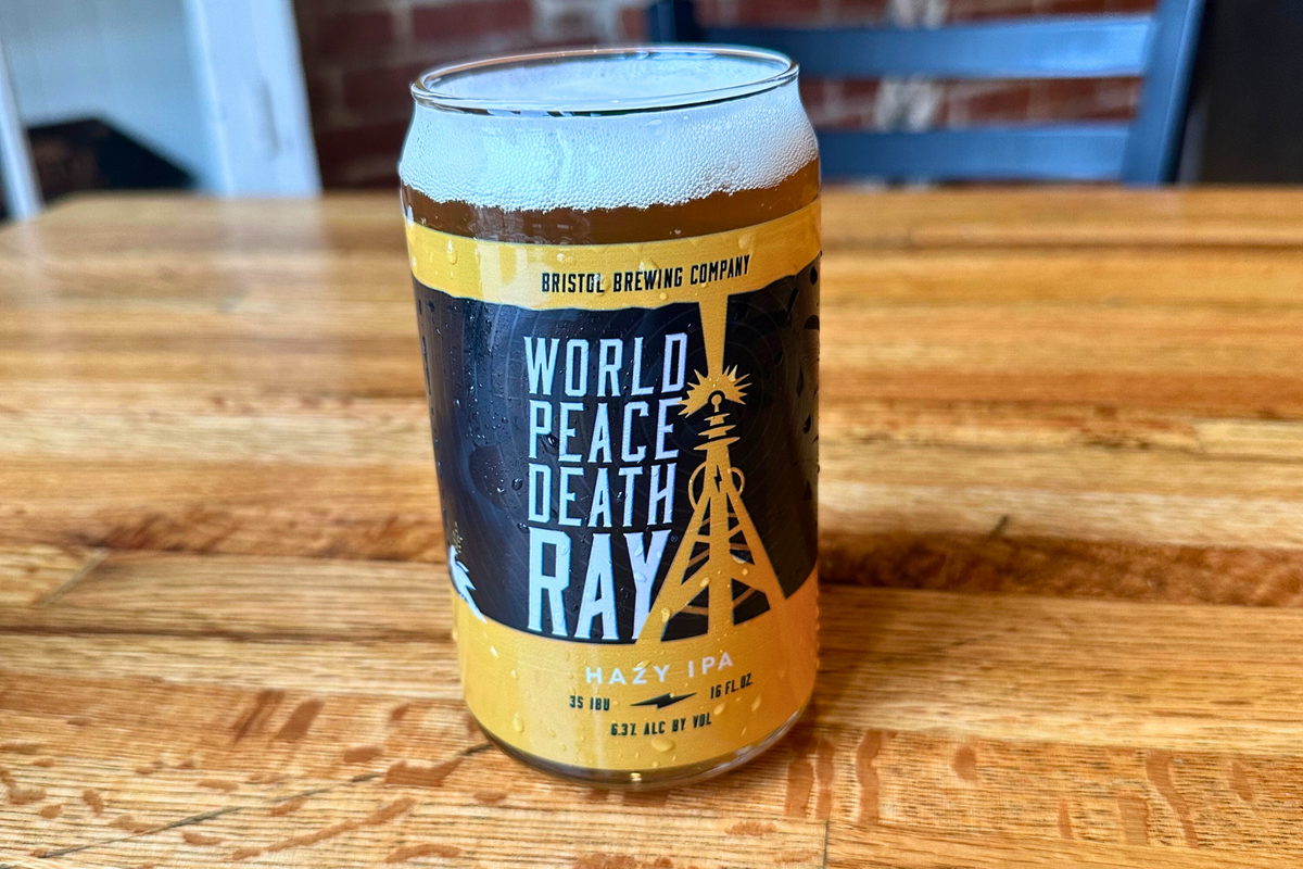 peace lily beer Hazy IPA Beer Can Glass