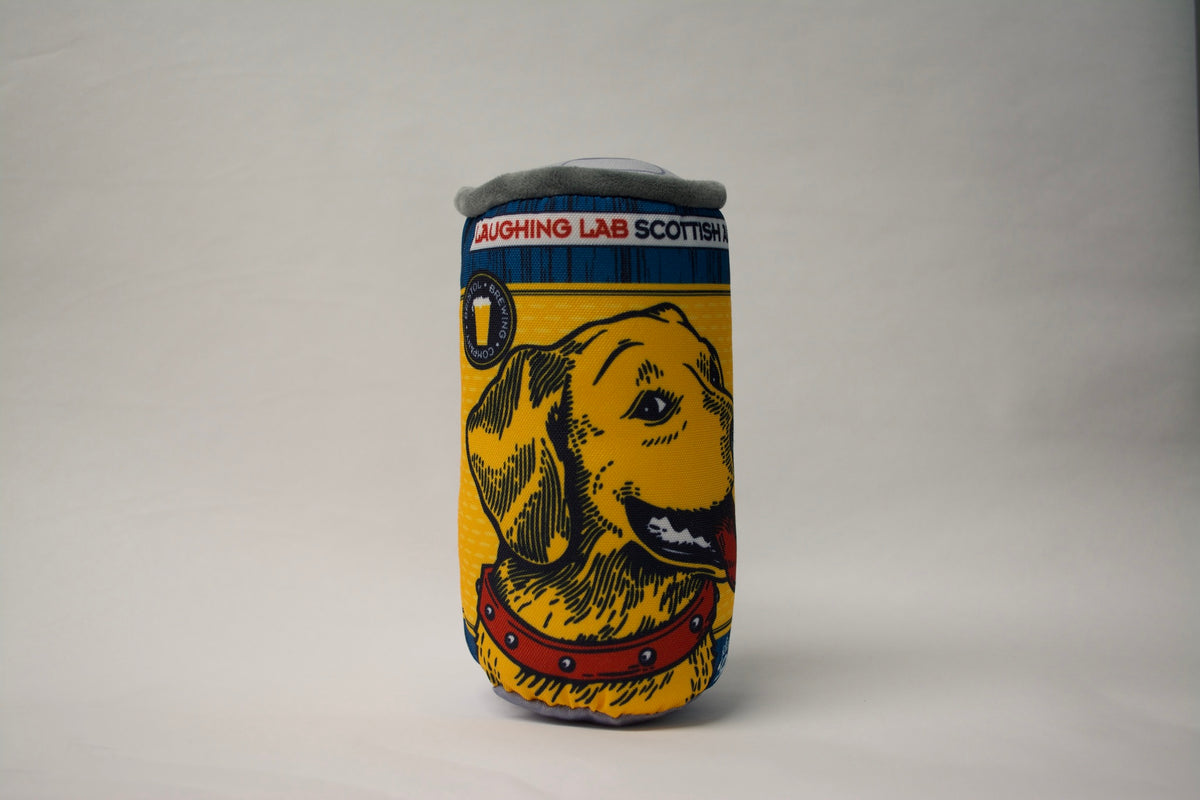 Laughing Lab Can Dog Toy Bristol Brewing