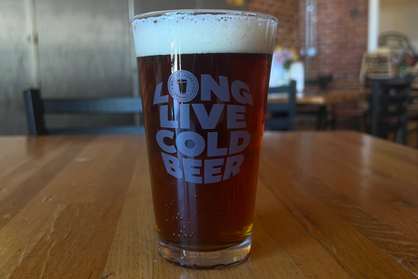 “Long Live Cold Beer” Fisheye Glass