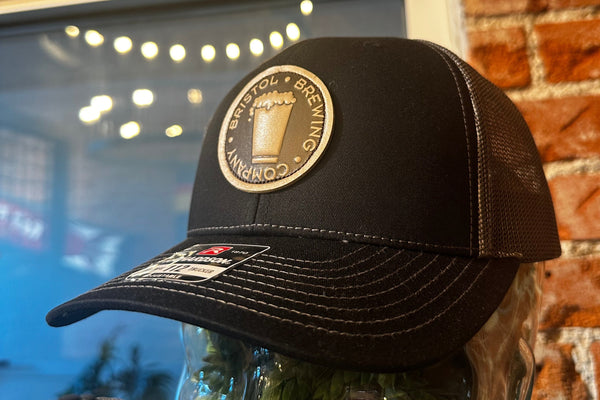 Retro Trucker Hat with Leather Patch