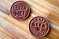 Craft Beer Leather Coasters