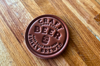 Craft Beer Leather Coasters