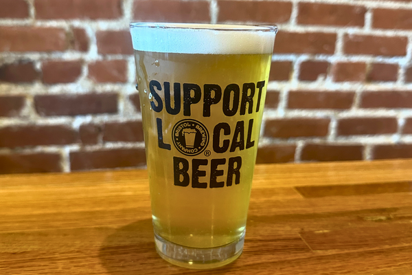 "Support Local Beer" Logo Glass